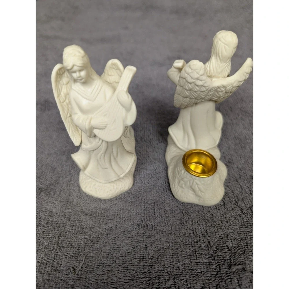 Angel‎ Figurine Candle Holder Set
